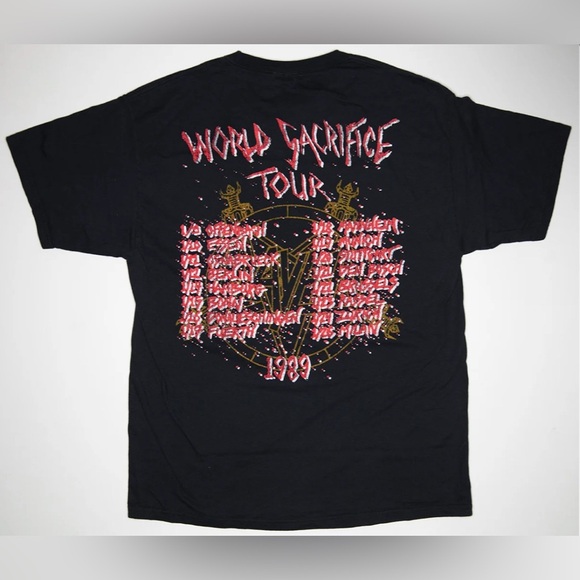 Metal T Shirt Bundle | Slayer M - Ozzy L - Slayer M | Black - Picture 3 of 5